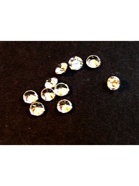 Cubic Zirconia White 3.50mm Round -10pcs