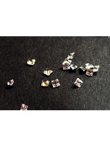 CZ Square Princess 2x2mm White - 20pcs