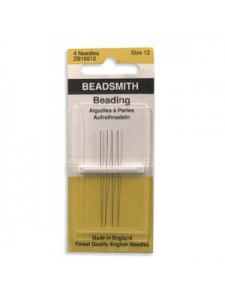 Beading Needles #12 4/pkt English